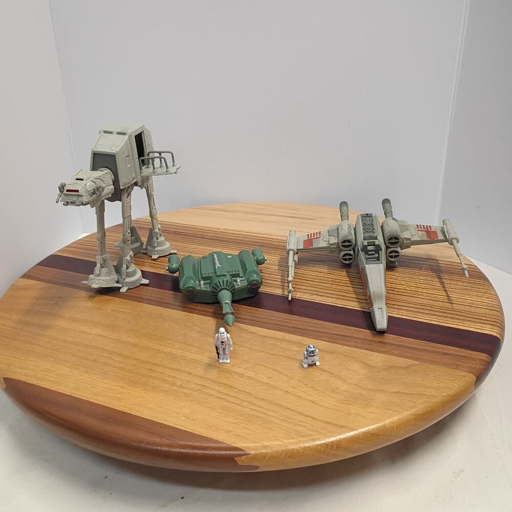 Star Wars Action Fleet AT-AT & X-Wing w/ Boba Fett Backpack, Snowtrooper, & R2D2